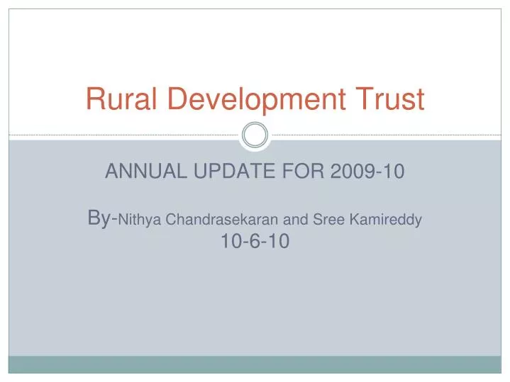 rural development trust