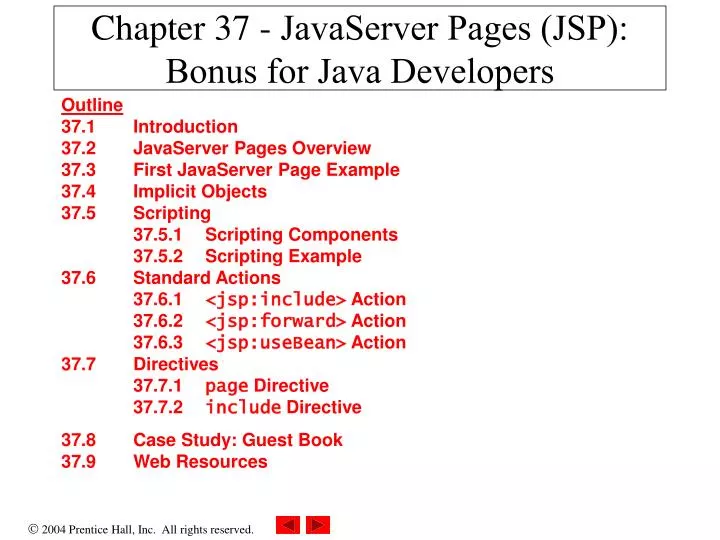 chapter 37 javaserver pages jsp bonus for java developers