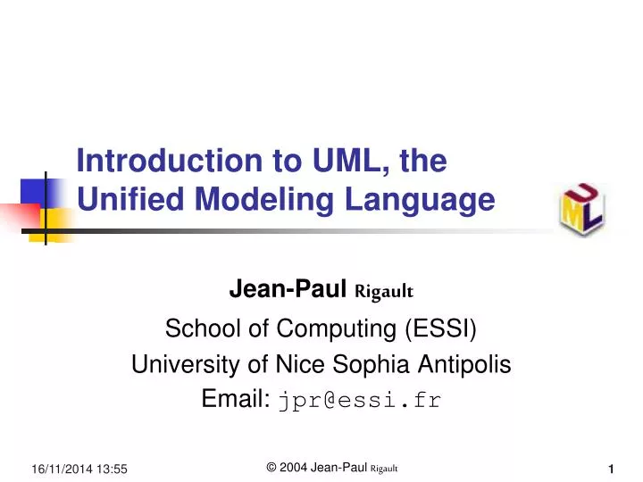 introduction to uml the unified modeling language