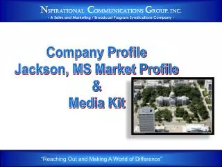 Company Profile Jackson, MS Market Profile &amp; Media Kit