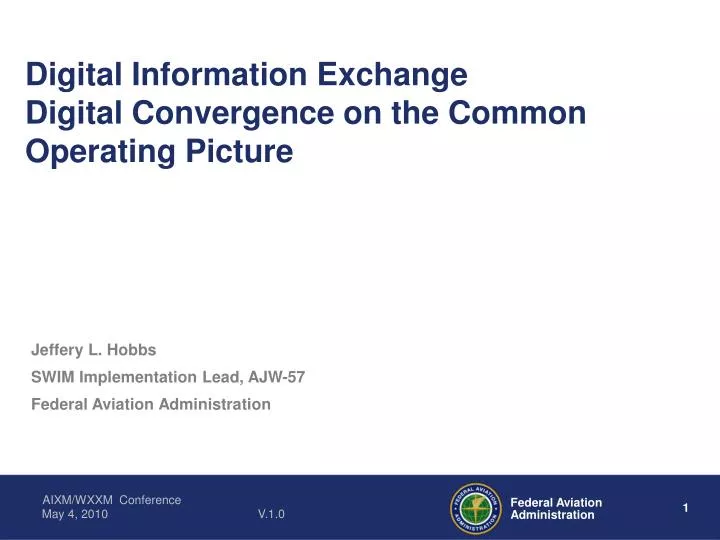 digital information exchange digital convergence on the common operating picture