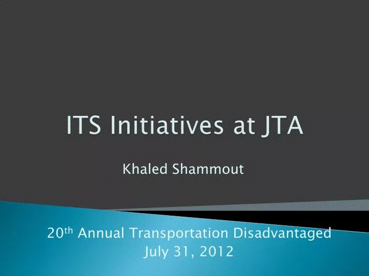 its initiatives at jta