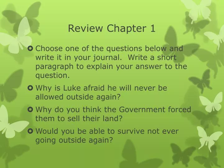 review chapter 1