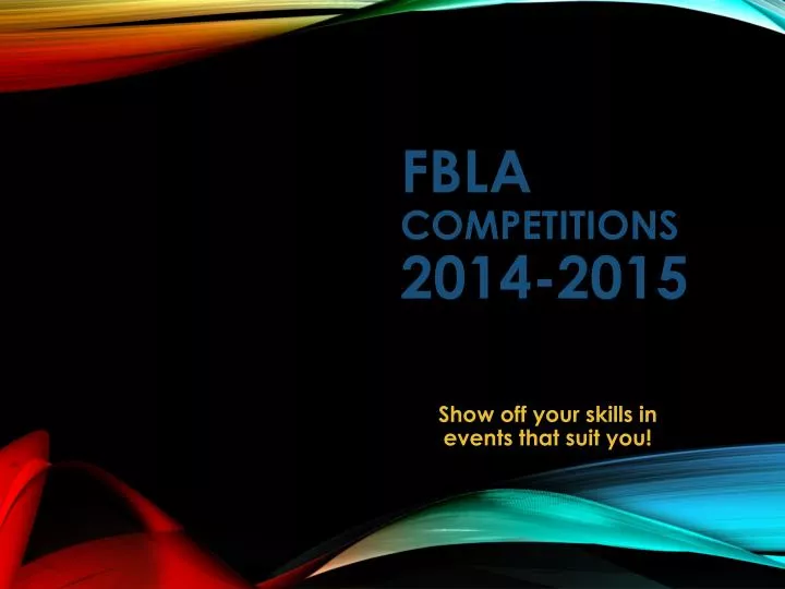 fbla competitions 2014 2015