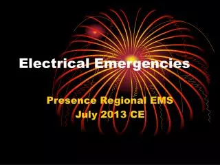 Electrical Emergencies
