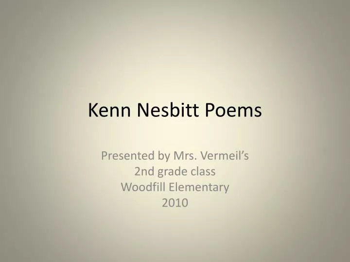 kenn nesbitt poems