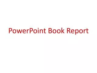 PowerPoint Book Report