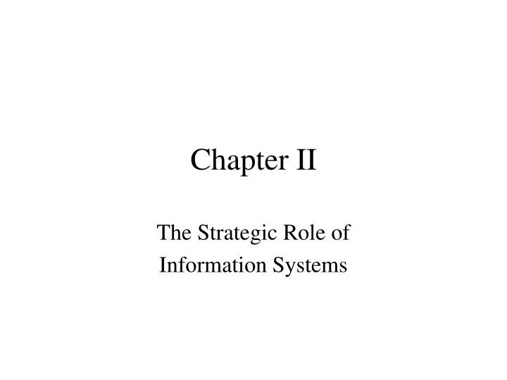 chapter ii
