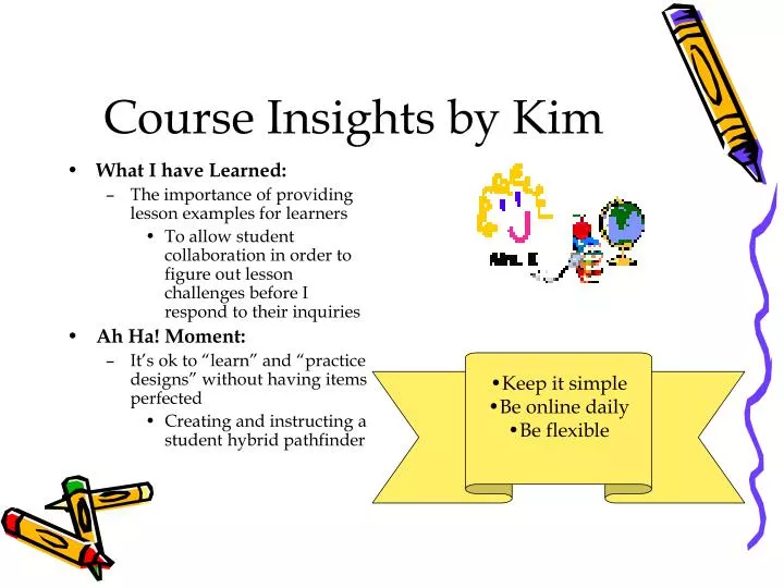 course insights by kim