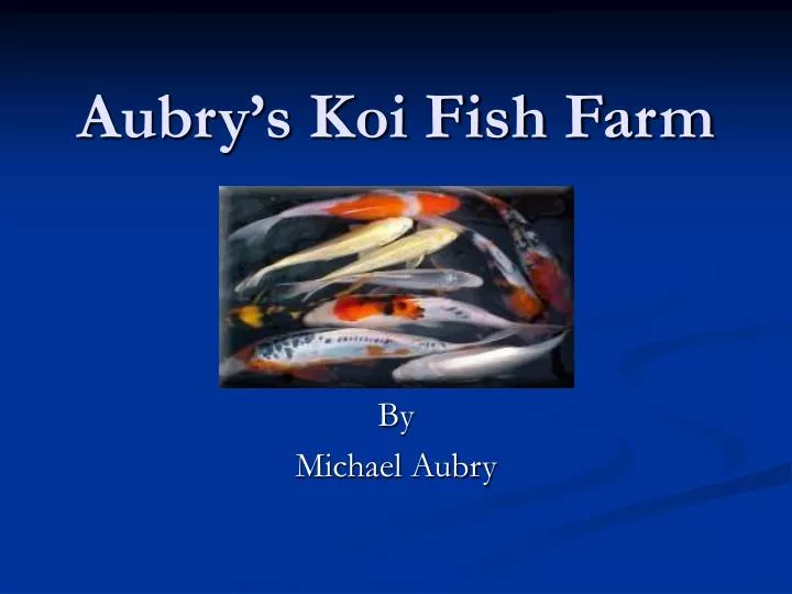 aubry s koi fish farm