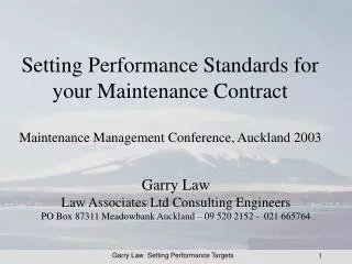 Garry Law Law Associates Ltd Consulting Engineers
