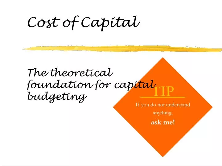 cost of capital