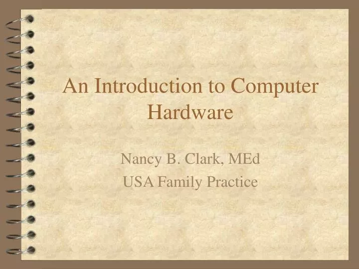 an introduction to computer hardware