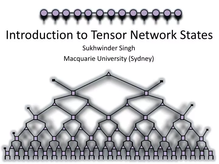 introduction to tensor network states