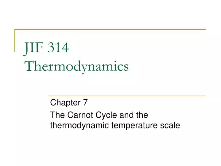 jif 314 thermodynamics