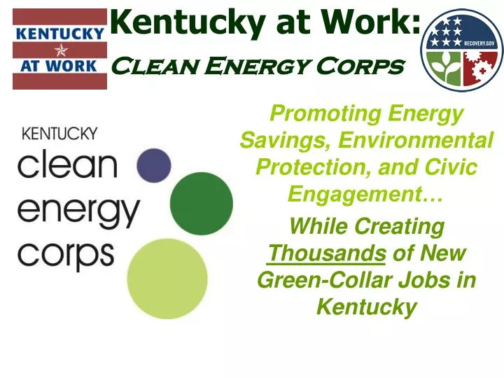 kentucky at work clean energy corps