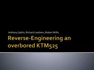 Reverse-Engineering an overbored KTM525