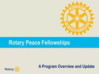 Rotary Peace Fellowships