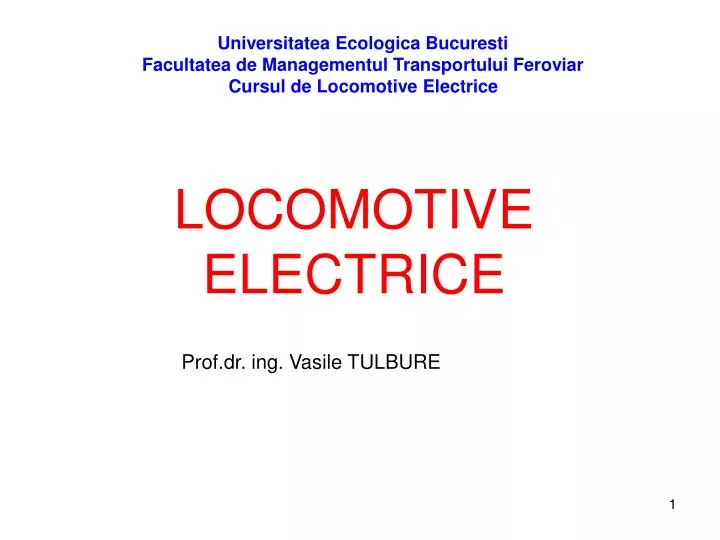 locomotive electrice
