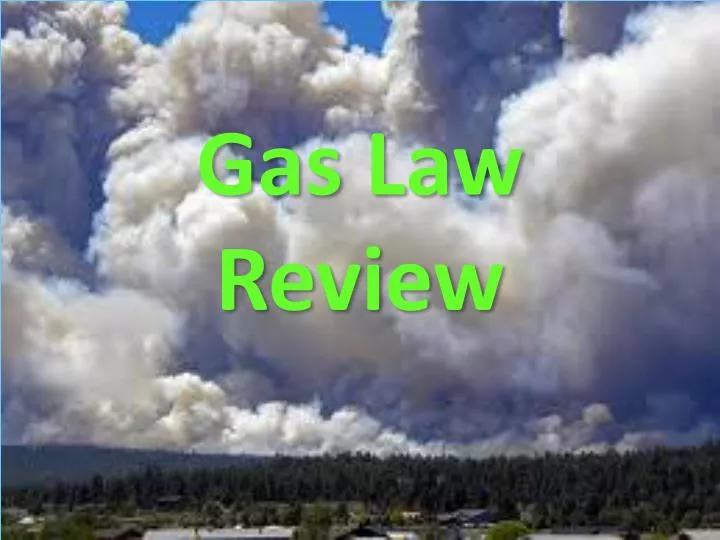 gas law review