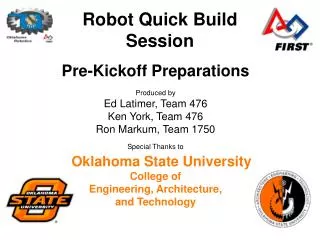 Robot Quick Build Session