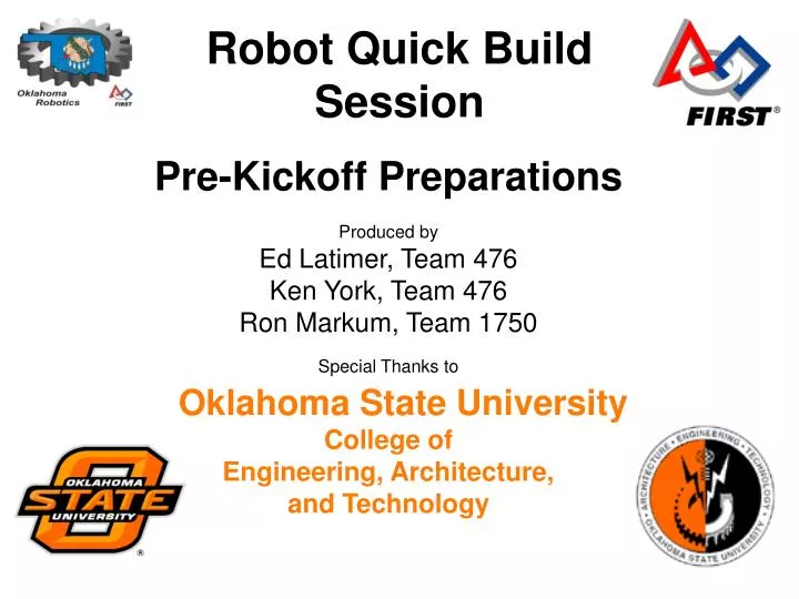 robot quick build session