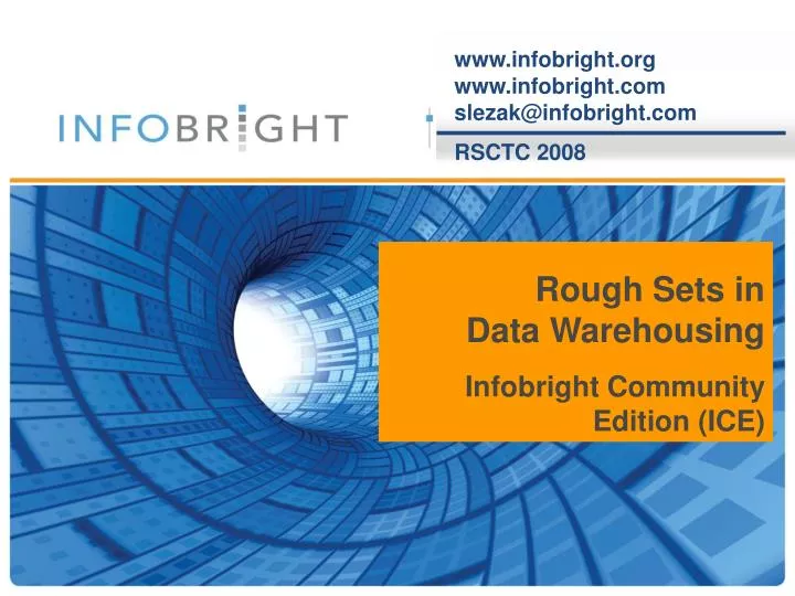 rough sets in data warehousing infobright community edition ice