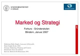 marked og strategi