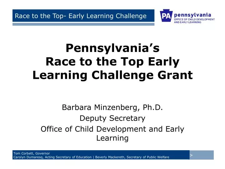 state of the state early learning in pennsylvania today
