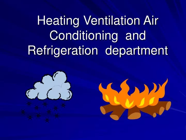 heating ventilation air conditioning and refrigeration department