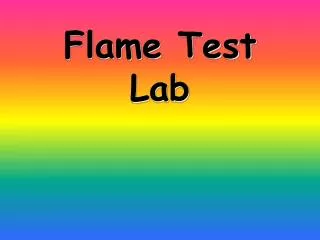 Flame Test Lab