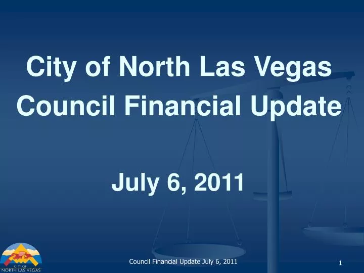 city of north las vegas council financial update july 6 2011