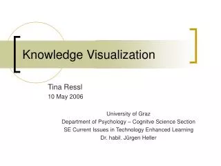 Knowledge Visualization