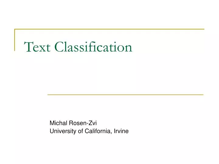 text classification