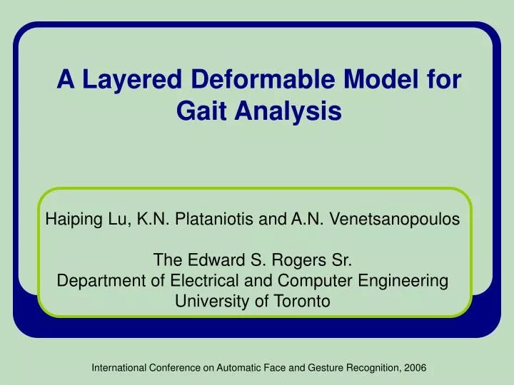 a layered deformable model for gait analysis