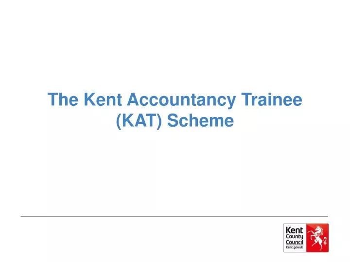 the kent accountancy trainee kat scheme
