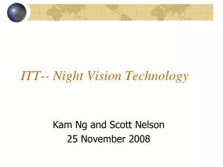 ITT-- Night Vision Technology