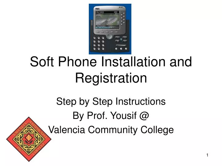 soft phone installation and registration