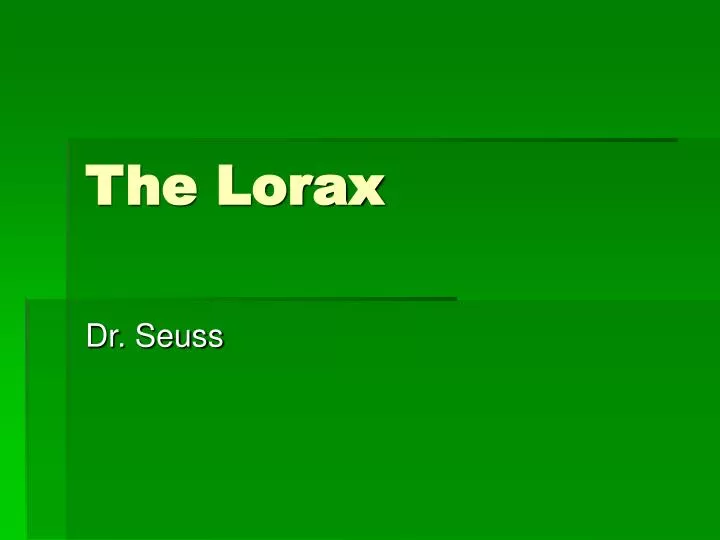 the lorax