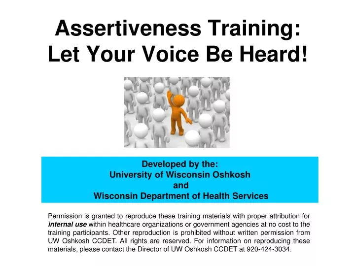 assertiveness training let your voice be heard
