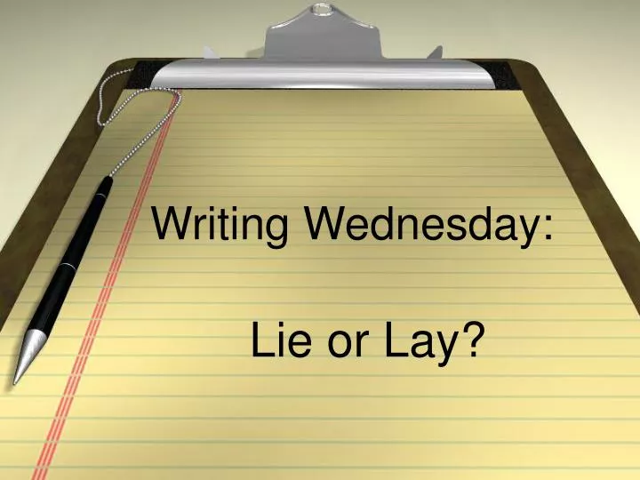 writing wednesday