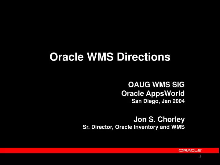 oracle wms directions