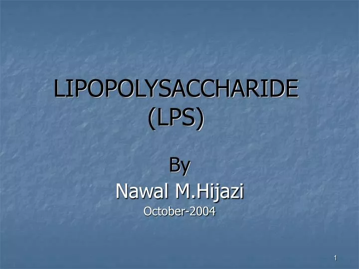 lipopolysaccharide lps