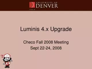 Luminis 4.x Upgrade