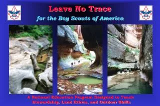 Leave No Trace for the Boy Scouts of America