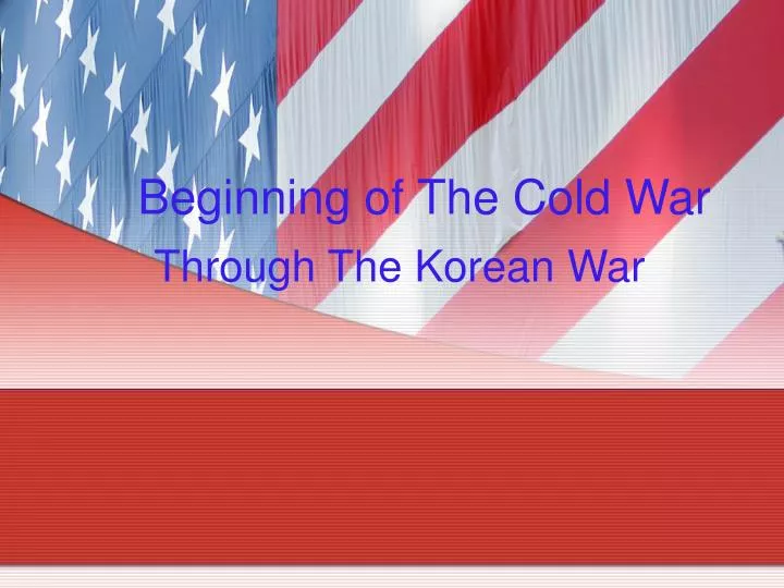 beginning of the cold war