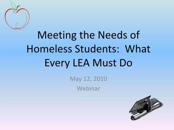 meeting the needs of homeless students what every lea must do