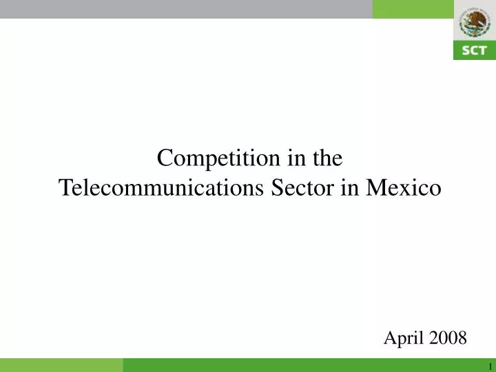 competition in the telecommunications sector in mexico