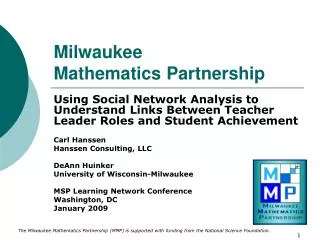 Milwaukee Mathematics Partnership