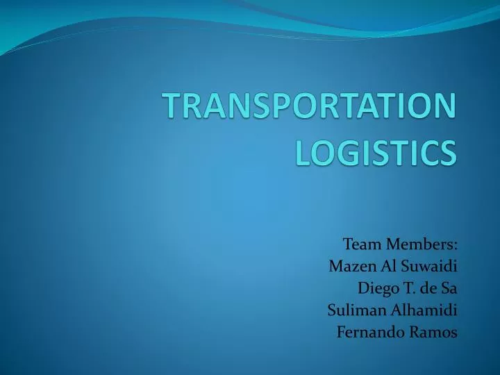 transportation logistics